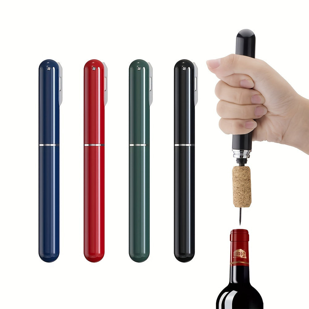 Portable Stainless Steel Wine Bottle Opener With Foil Cutter