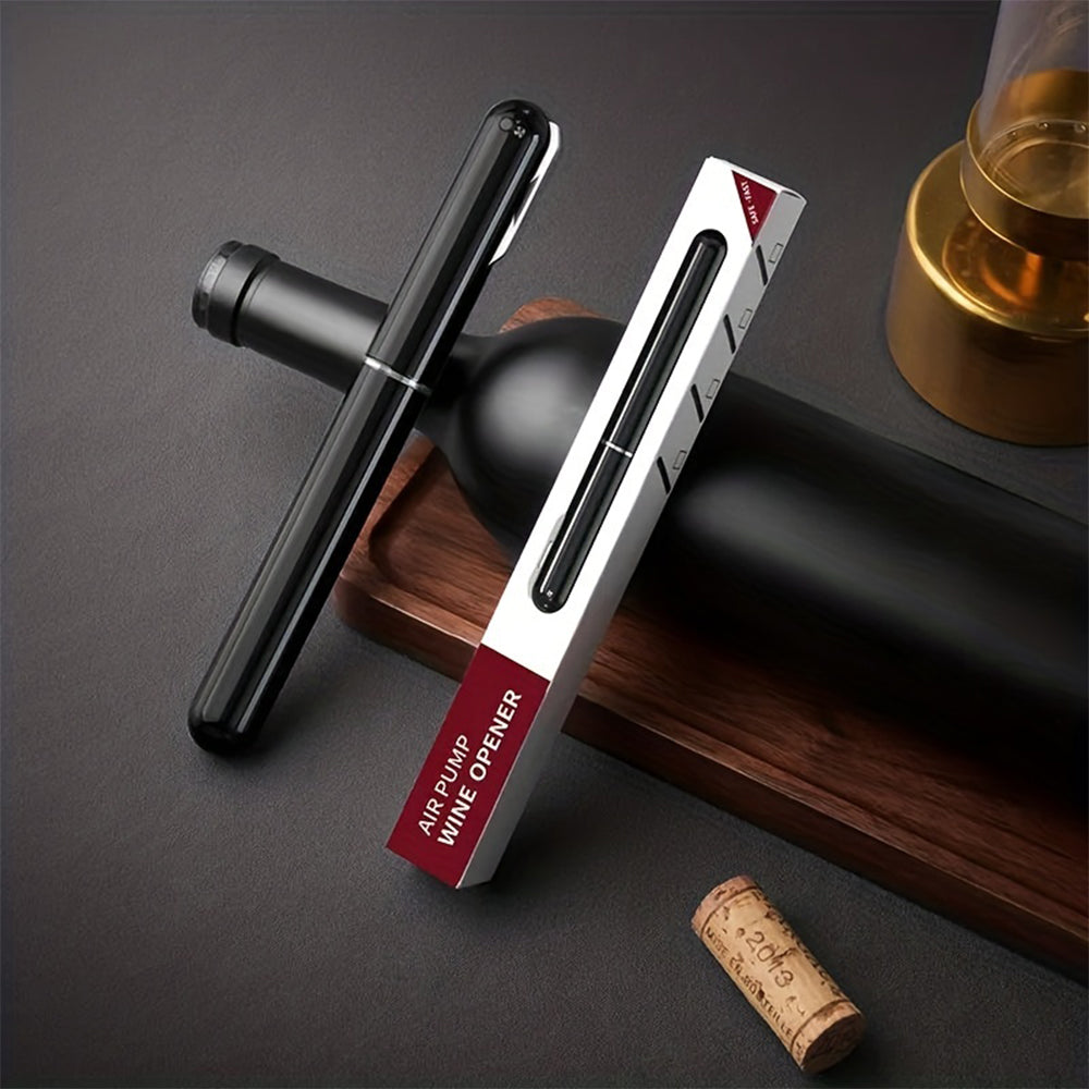 Portable Stainless Steel Wine Bottle Opener With Foil Cutter