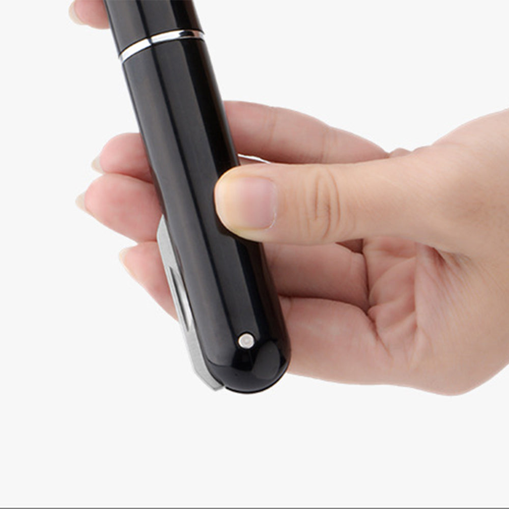 Portable Stainless Steel Wine Bottle Opener With Foil Cutter