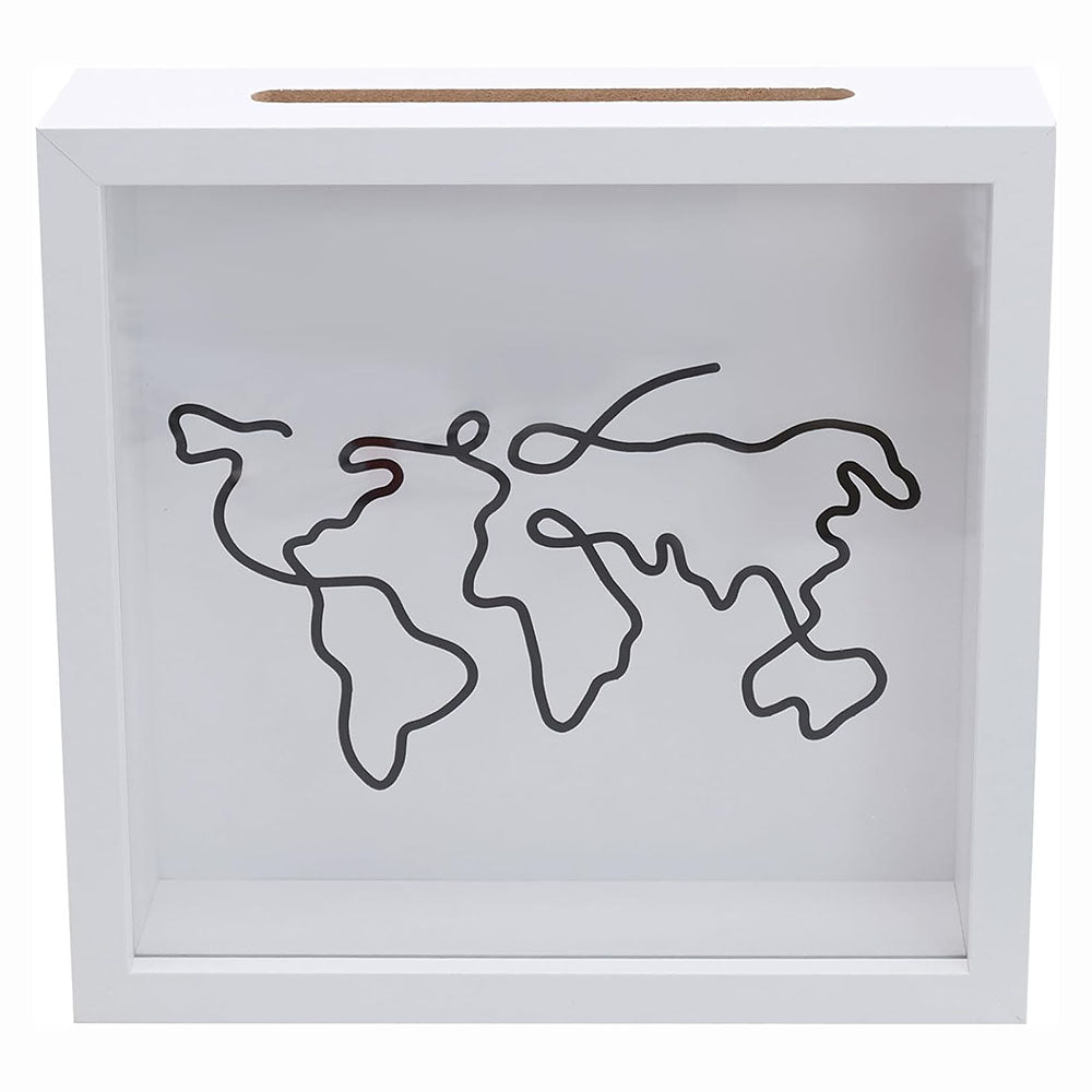 Adventure Archive Box Wood Frame Travel Tickets Keepsakes Storage Frame