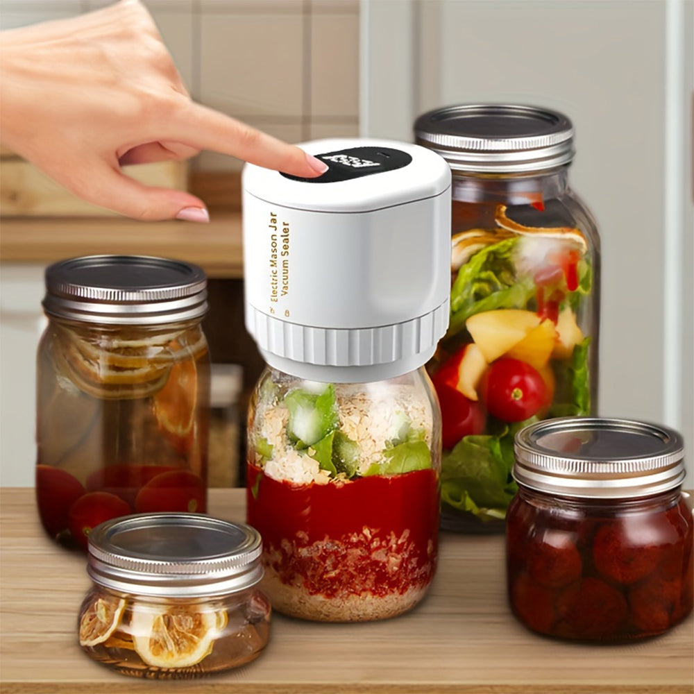 Electric Mason Jar Vacuum Sealer for Food Storage