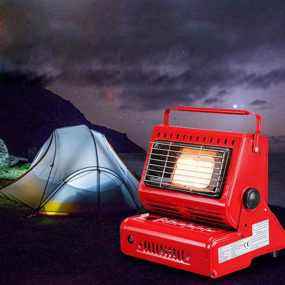 Portable 2-in-1 Camping Space Heater with Handle for Camping and Fishing