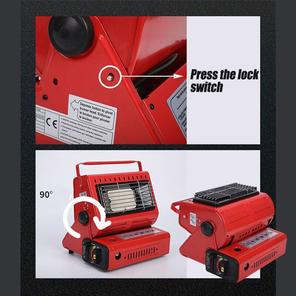 Portable 2-in-1 Camping Space Heater with Handle for Camping and Fishing