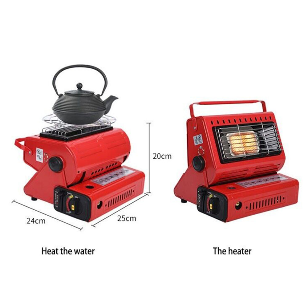 Portable 2-in-1 Camping Space Heater with Handle for Camping and Fishing