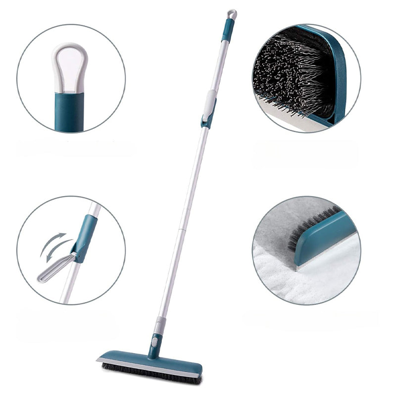 2-in-1 Function Floor Scrub Brush with Soft Scrape