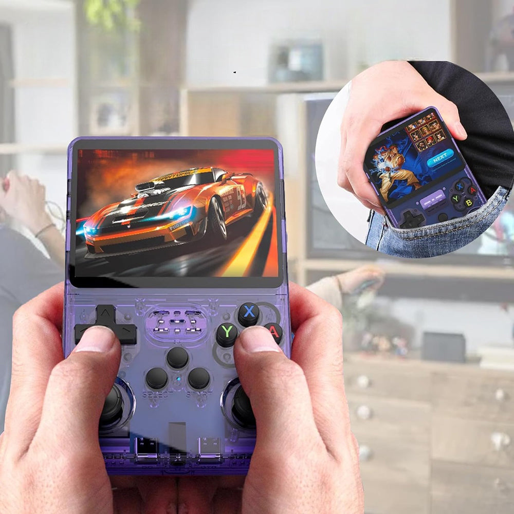 3.5-inch 64GB Retro Handheld Video Game Console - USB Rechargeable