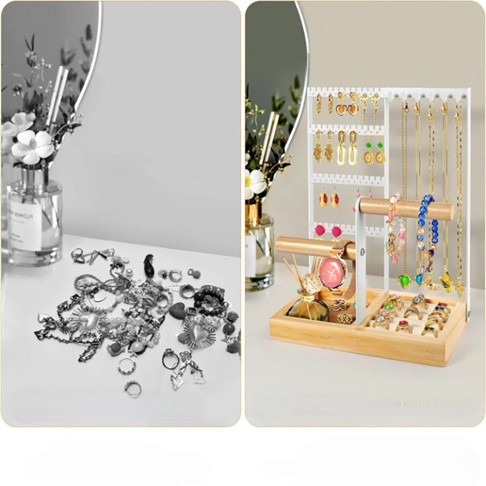 Desktop Jewelry Organizer Jewelry Stand With Ring And Bracelet Holder