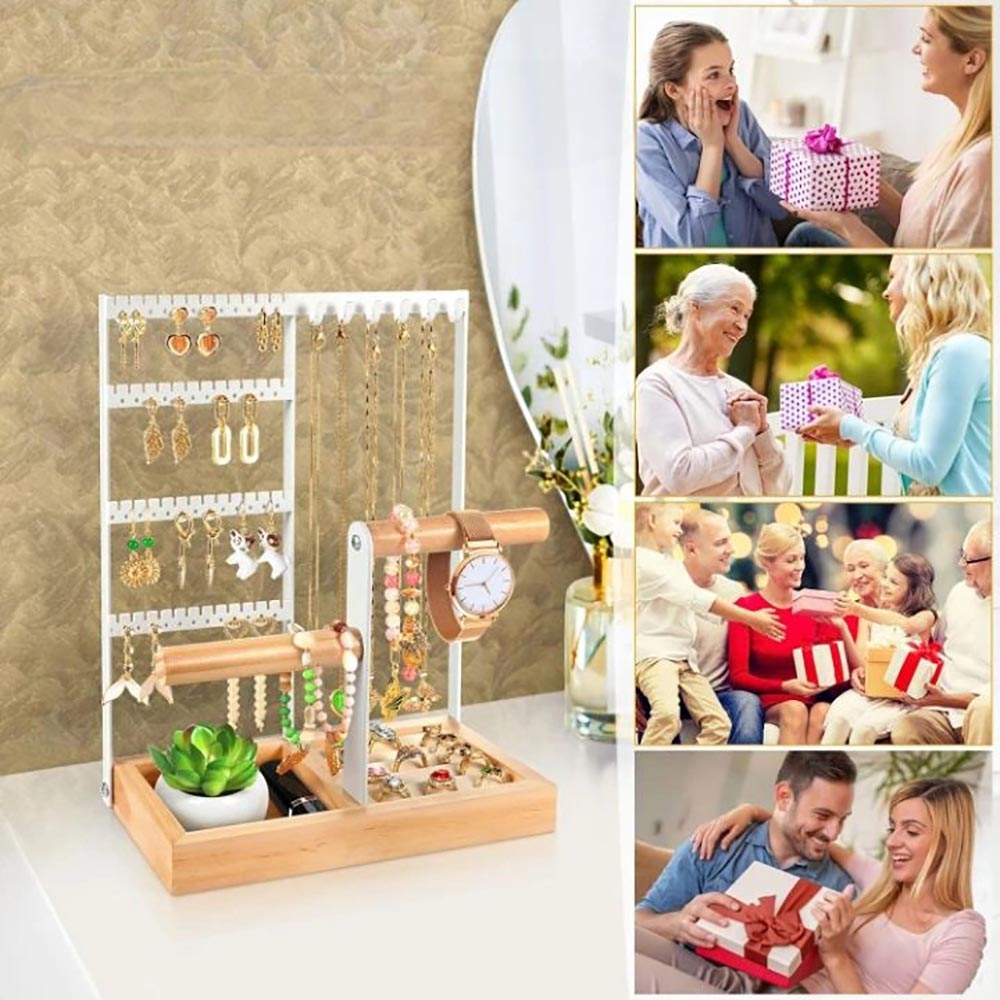 Desktop Jewelry Organizer Jewelry Stand With Ring And Bracelet Holder