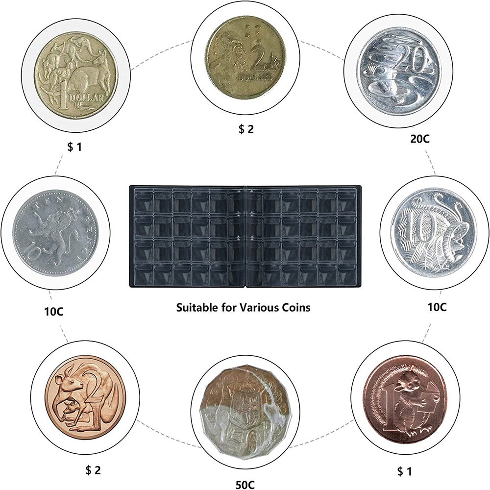 2X 240 Coins Australian Coin Storage Book Collection Folder