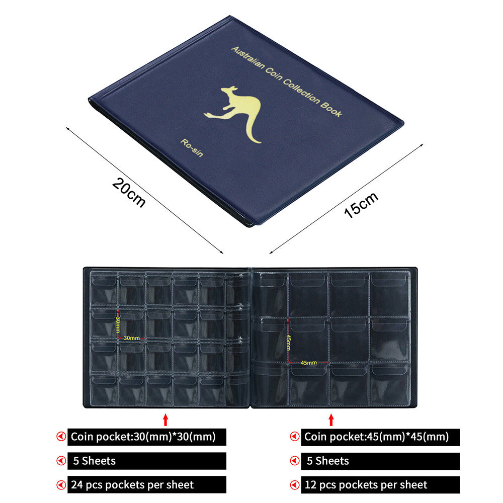 2X 240 Coins Australian Coin Storage Book Collection Folder