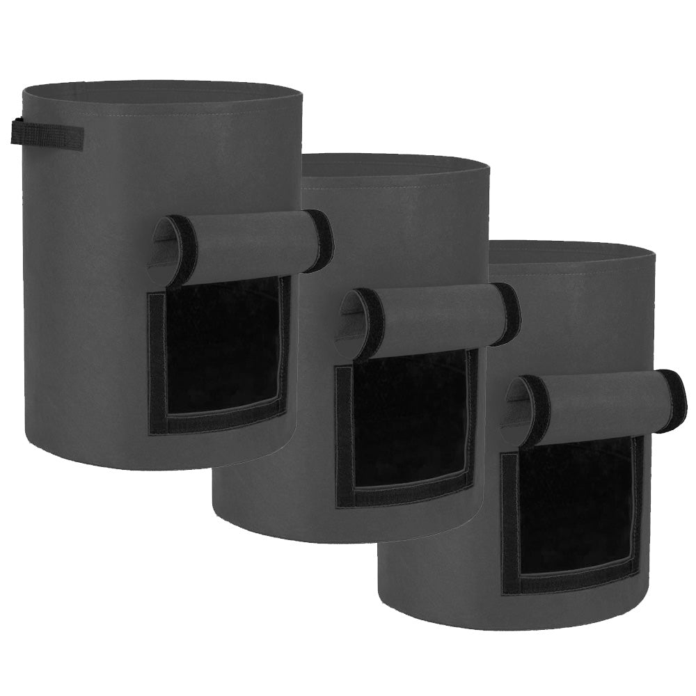 10 Gallon Potato Grow Container with Side Window - Available in 2 Quantity and 3 Colors