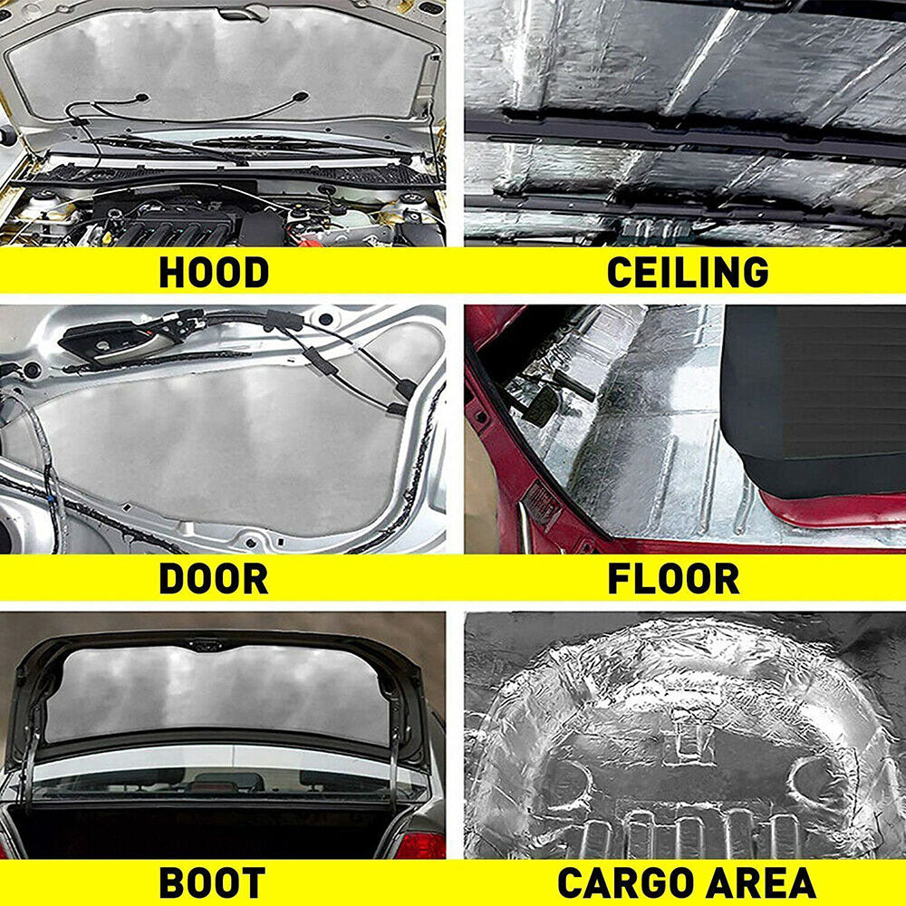 Heat Sound Deadening Insulation Mat Deadener Pad Car Auto Shield Cover - Available in 3 Sizes