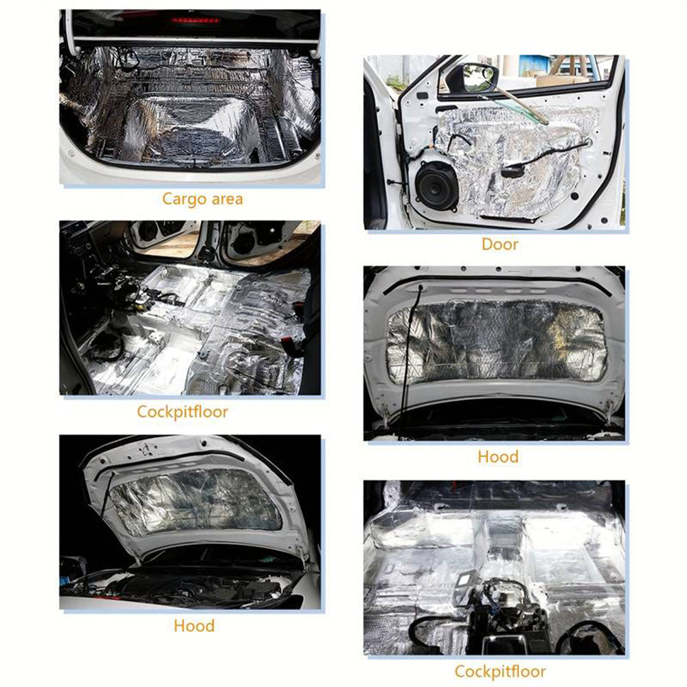Heat Sound Deadening Insulation Mat Deadener Pad Car Auto Shield Cover - Available in 3 Sizes