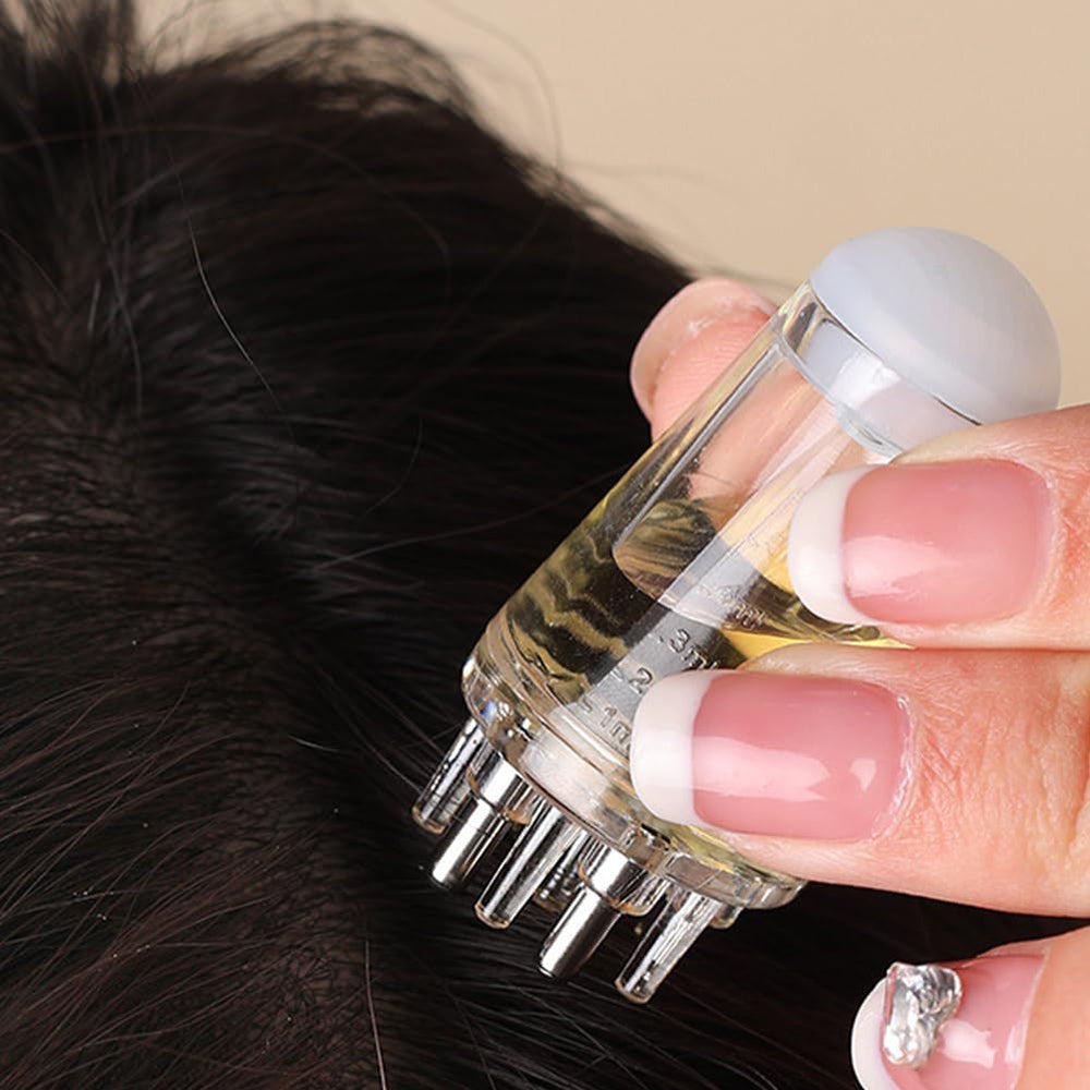 Mini Portable Head Essential Oil Roller Ball Massage Comb