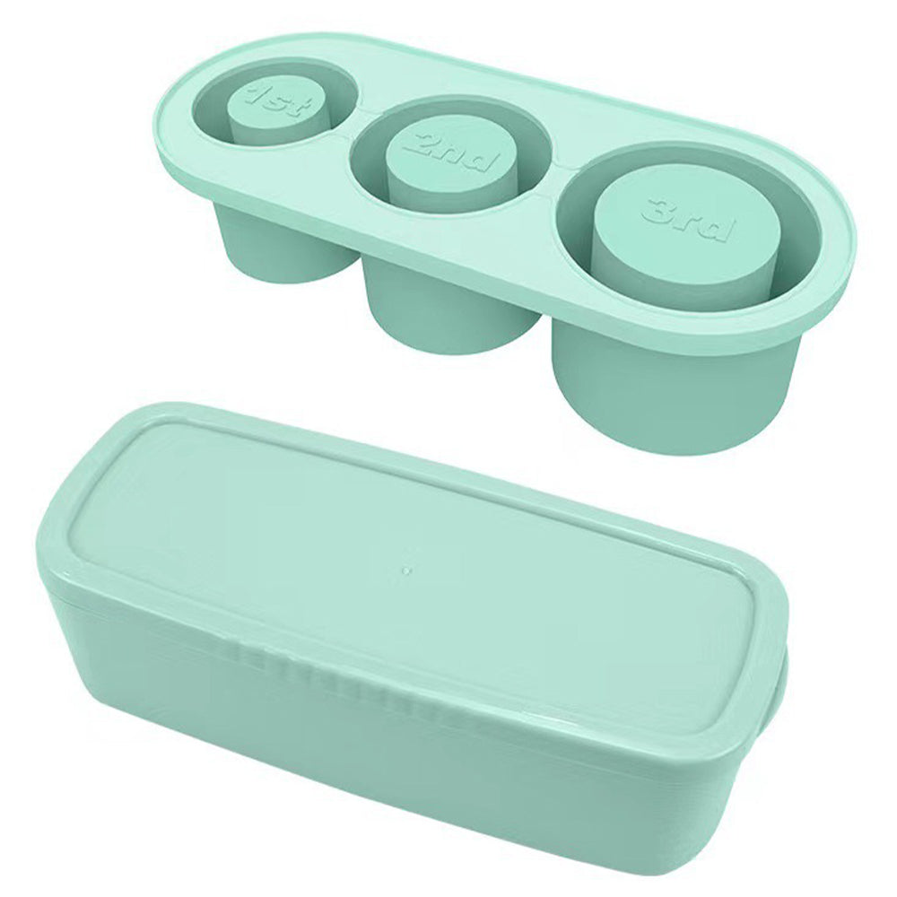 3 Grid Silicon Ice Cube Tray with Lid for 20-40 oz Stanley Cup