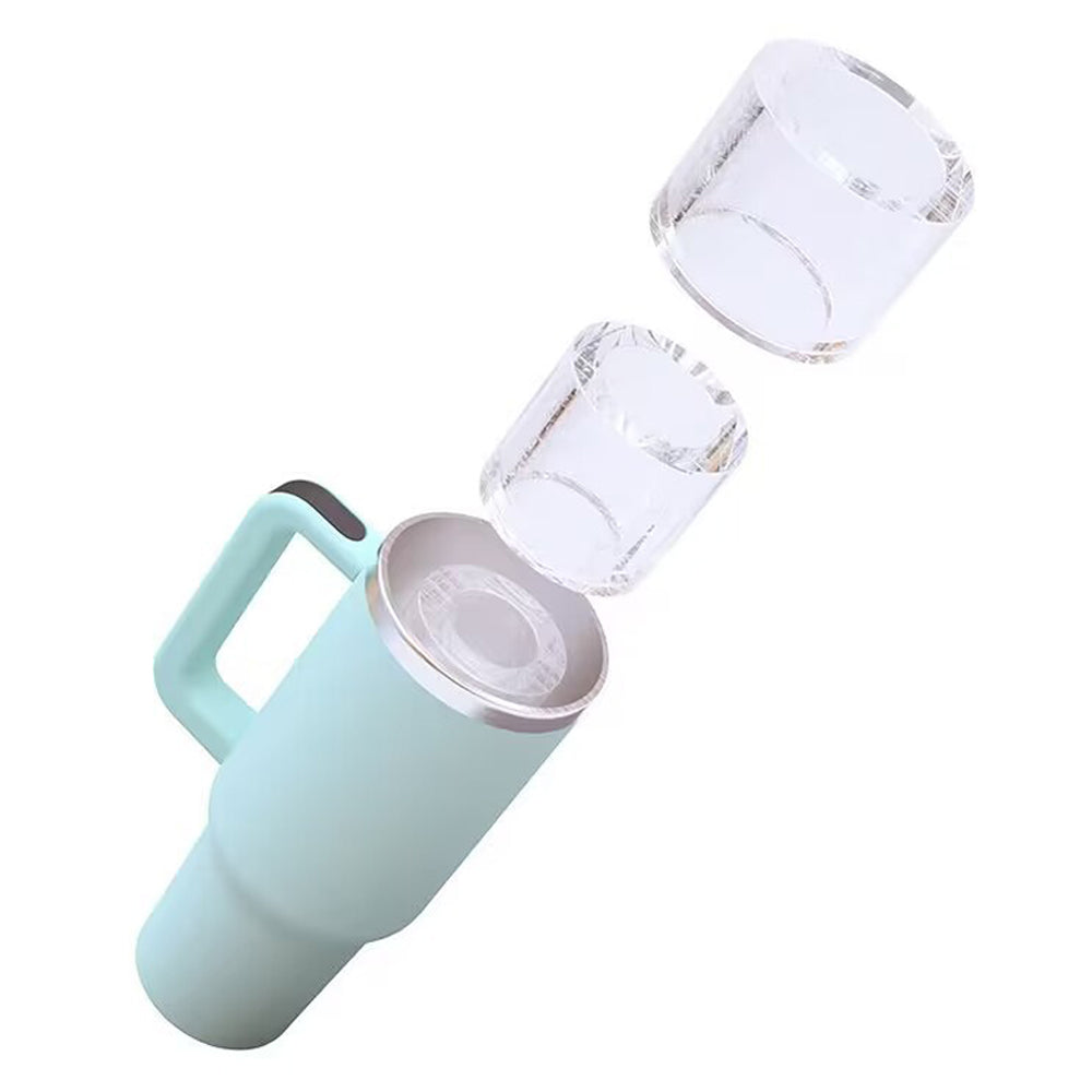 3 Grid Silicon Ice Cube Tray with Lid for 20-40 oz Stanley Cup