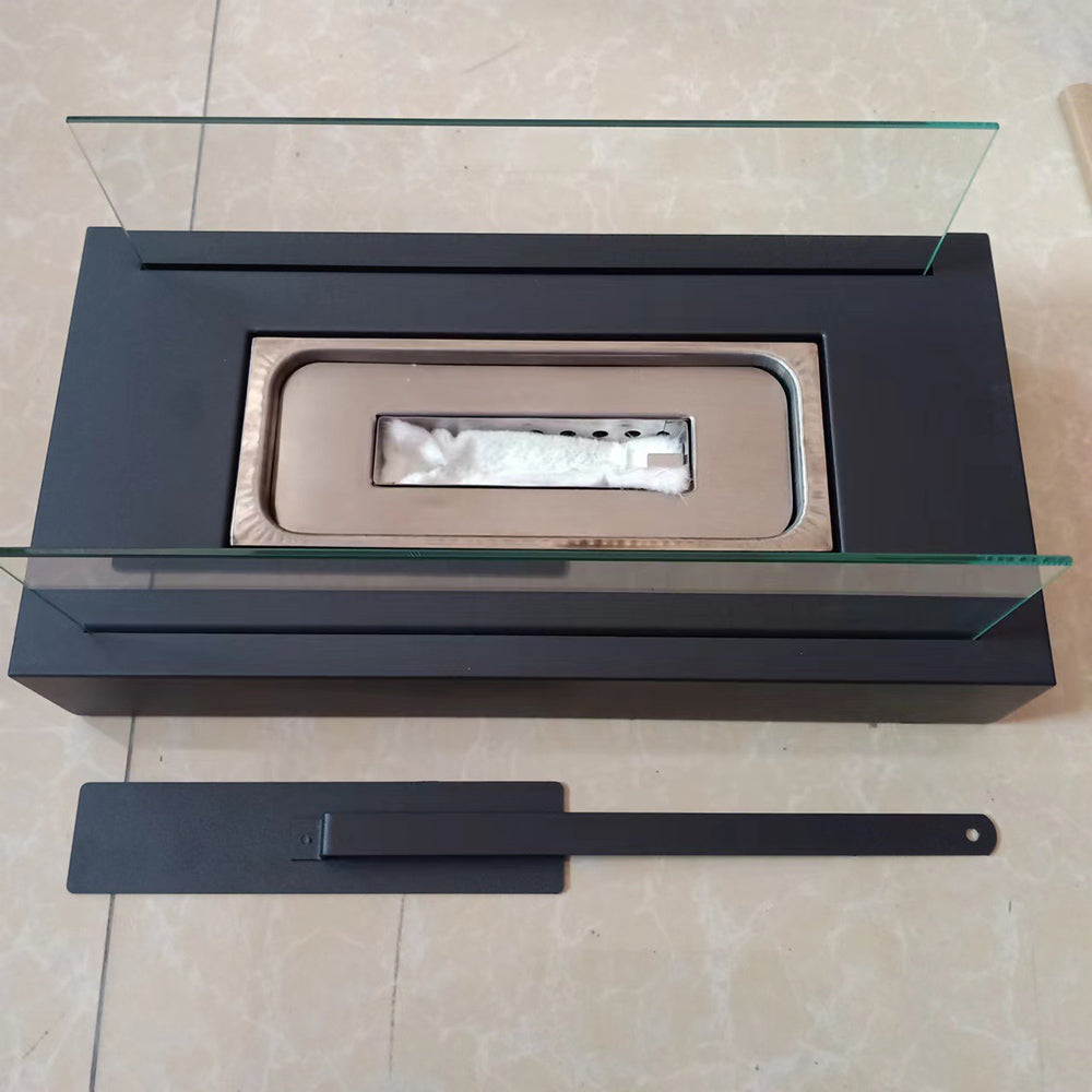 Indoor Outdoor Tabletop Rectangular Alcohol Fireplace
