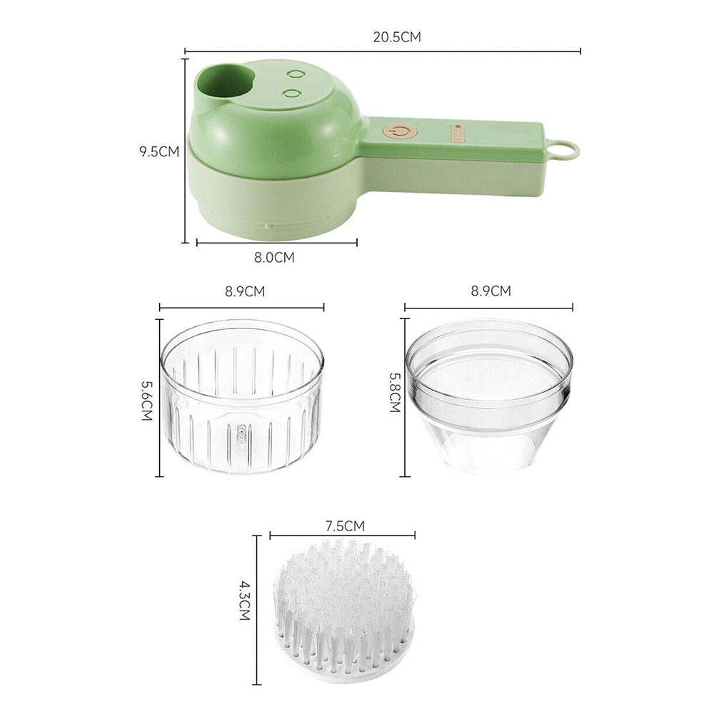 Wireless 4-in-1 Vegetable Cutter & Grinder