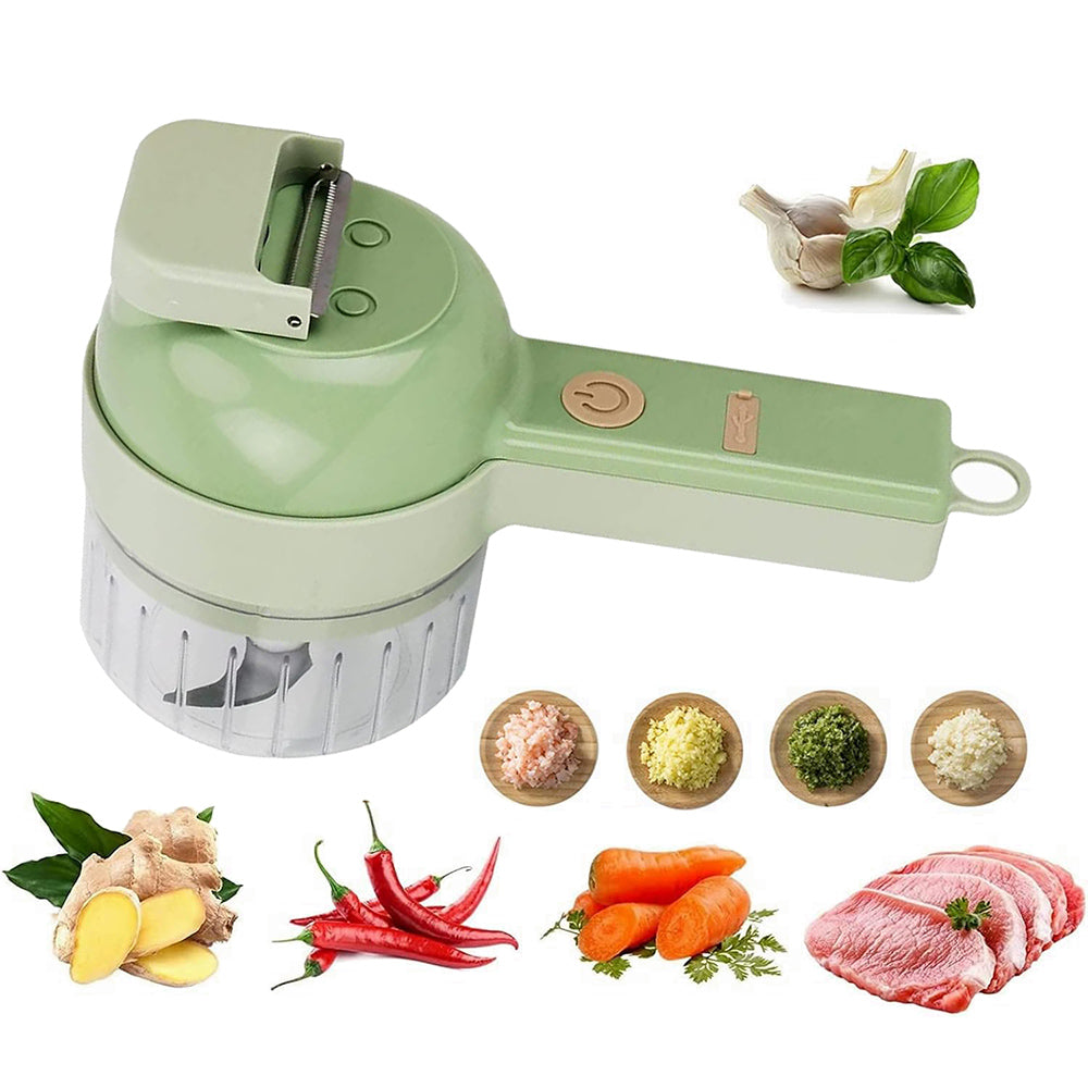 Wireless 4-in-1 Vegetable Cutter & Grinder