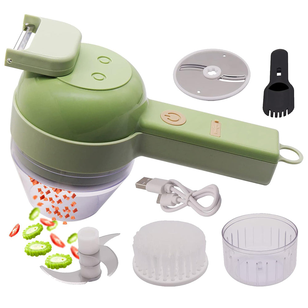 Wireless 4-in-1 Vegetable Cutter & Grinder