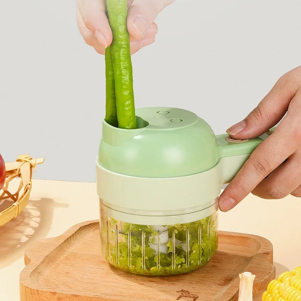 Wireless 4-in-1 Vegetable Cutter & Grinder
