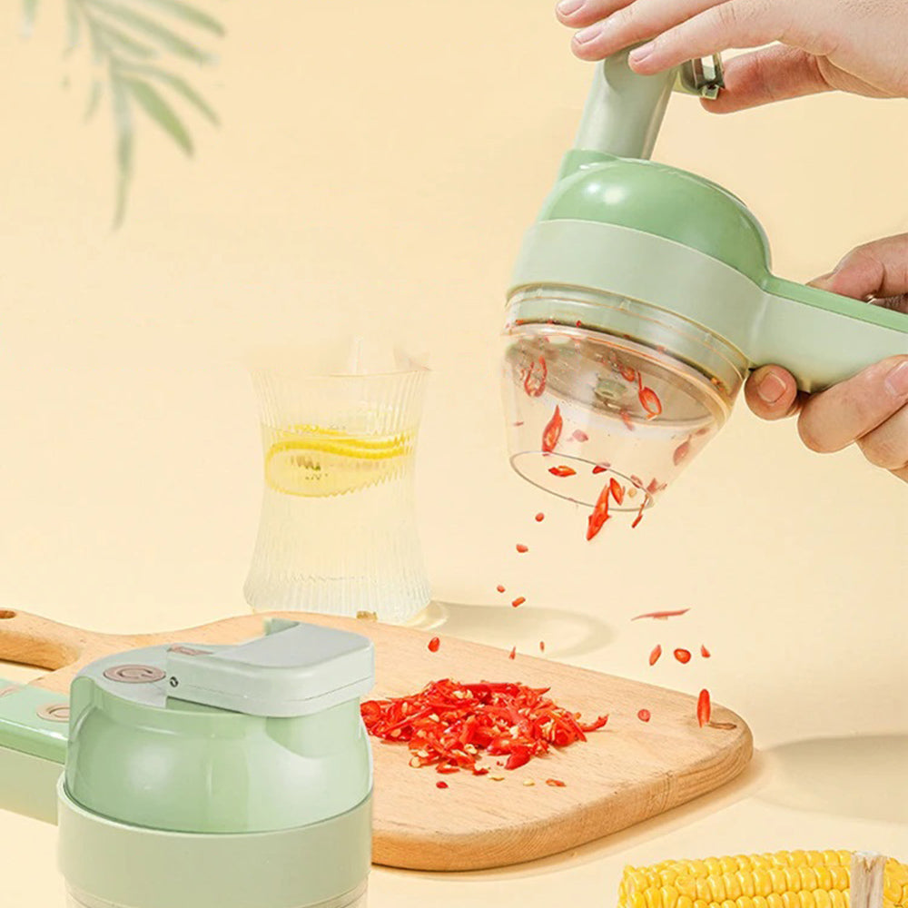 Wireless 4-in-1 Vegetable Cutter & Grinder