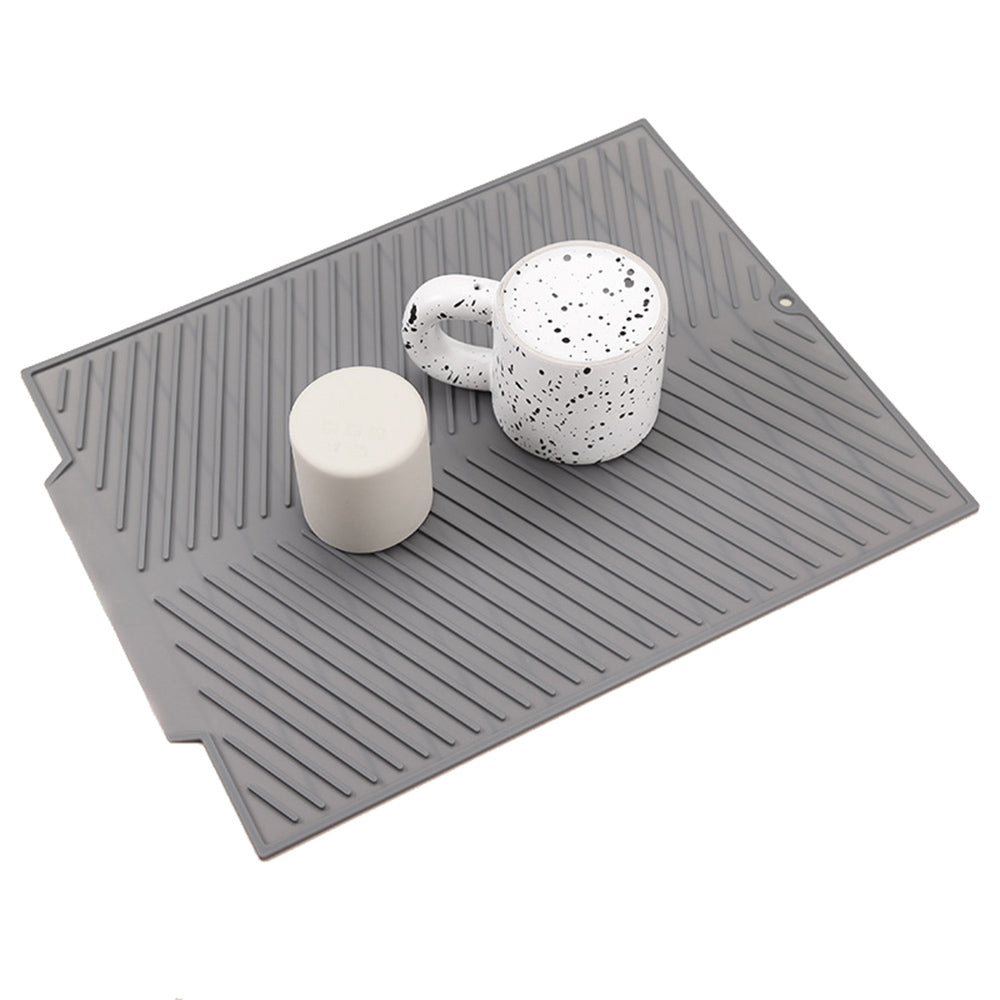 Silicon Dish Drying Mat with Drain Lip in 3 Sizes