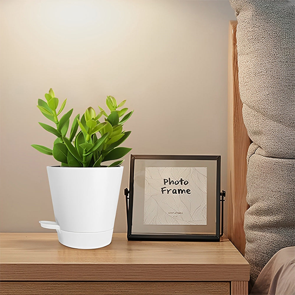 GREENHAVEN Self Watering Planters with Drainage Hole - Set of 5