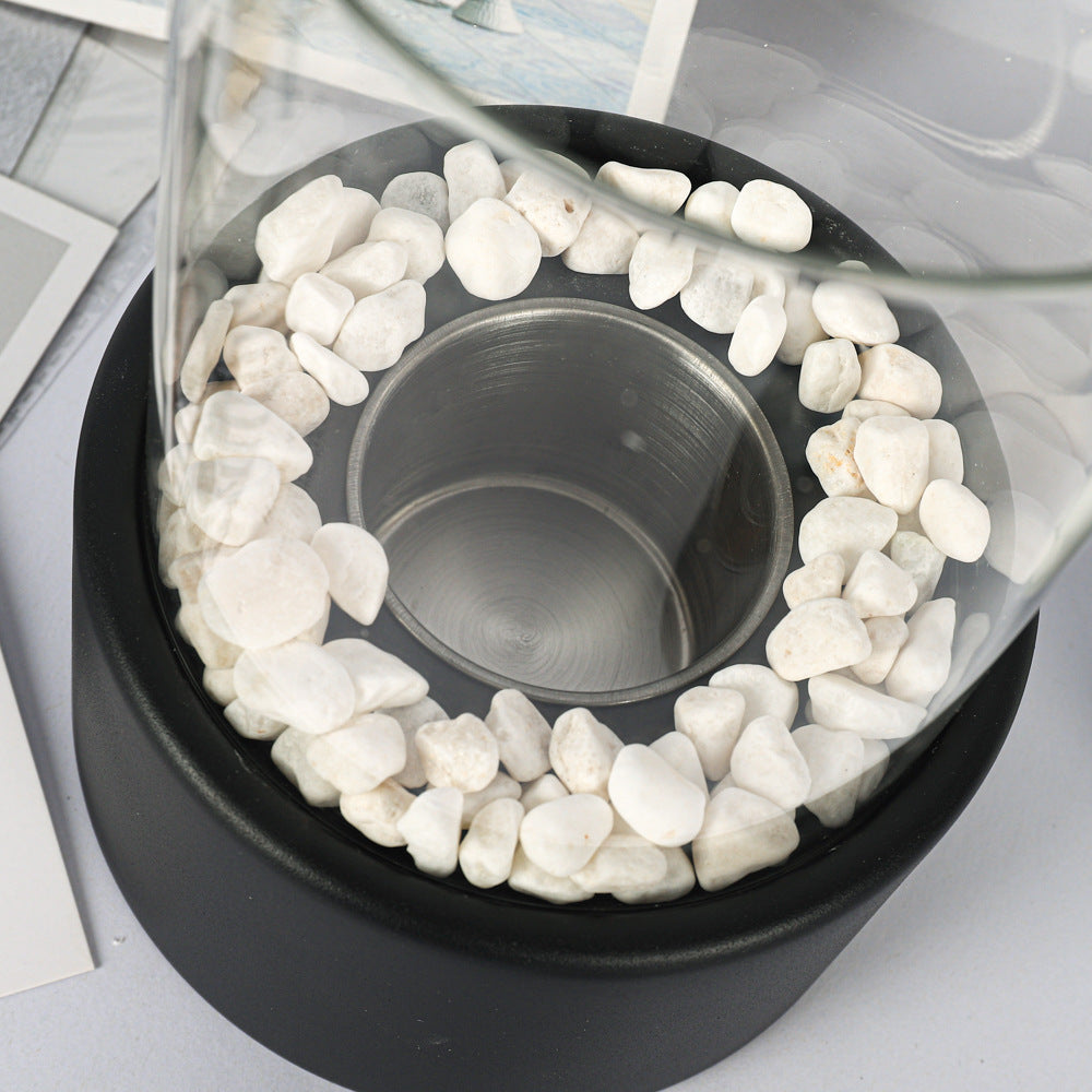 Indoor Outdoor Tabletop Rectangular Alcohol Fireplace