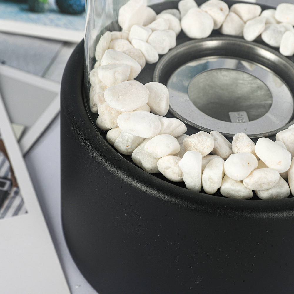 Indoor Outdoor Tabletop Rectangular Alcohol Fireplace