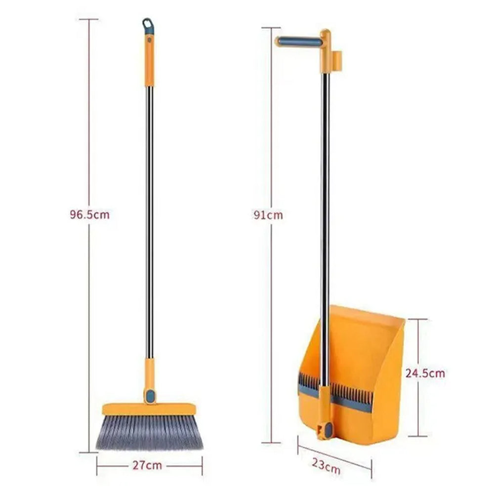 Convenient Magic Folding Broom and Dustpan Set for Easy Household Cleaning