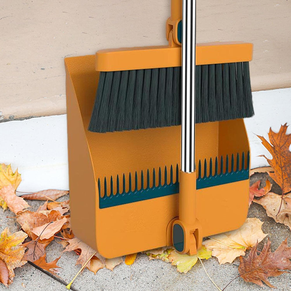 Convenient Magic Folding Broom and Dustpan Set for Easy Household Cleaning