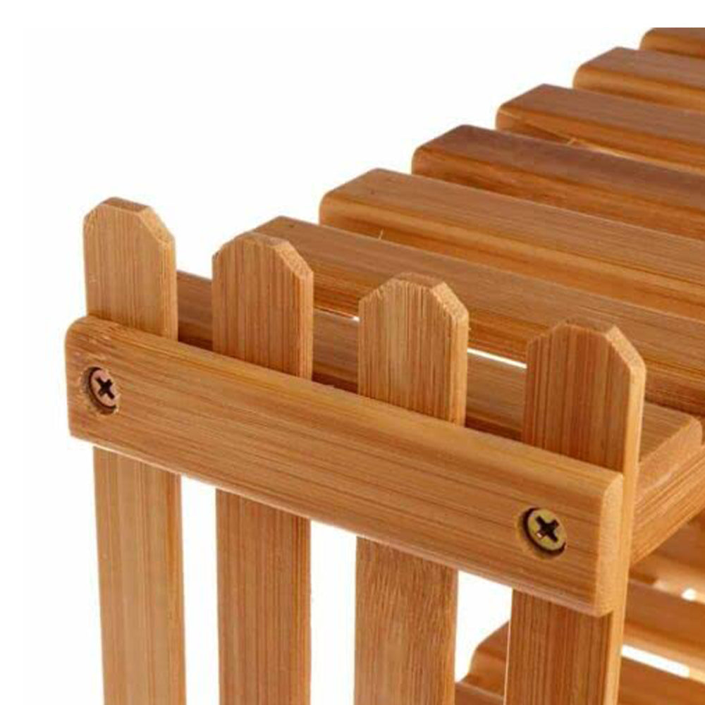 Plant-Inspired Multi-Level Storage Rack for Indoor or Balcony Areas