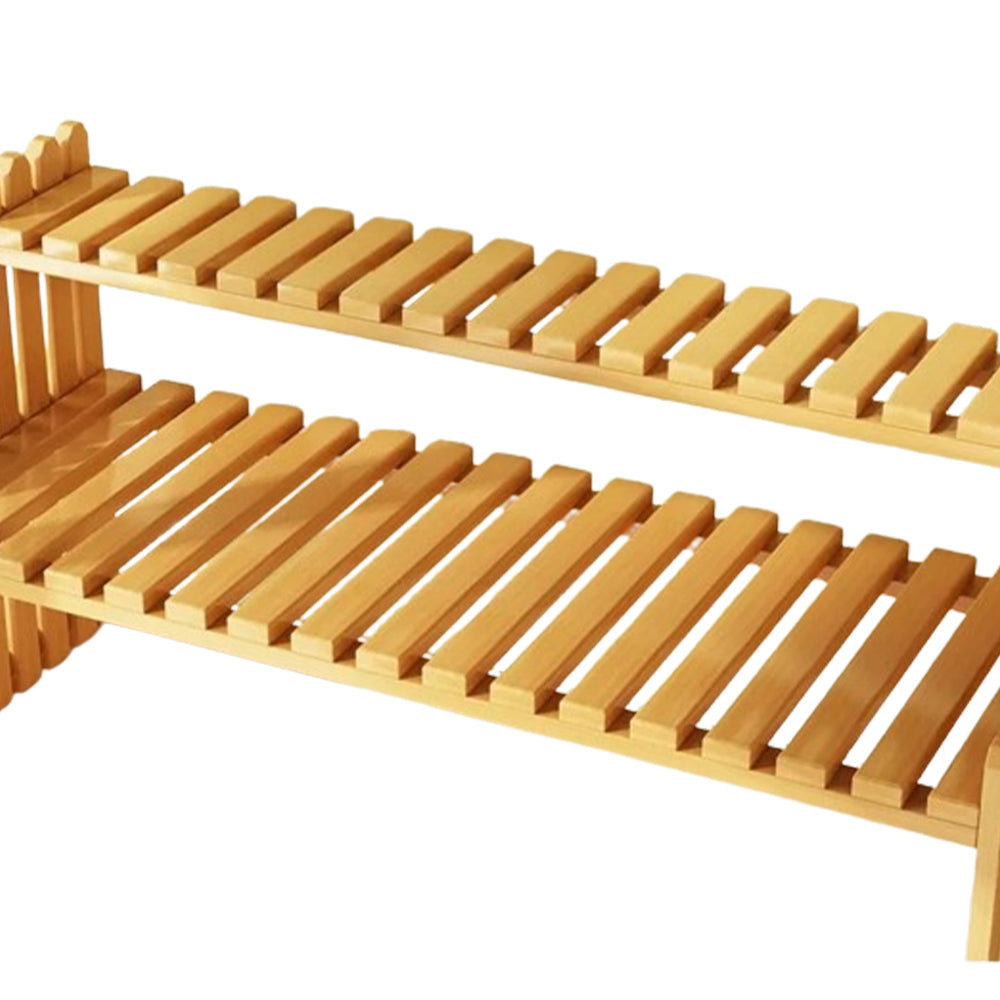 Plant-Inspired Multi-Level Storage Rack for Indoor or Balcony Areas