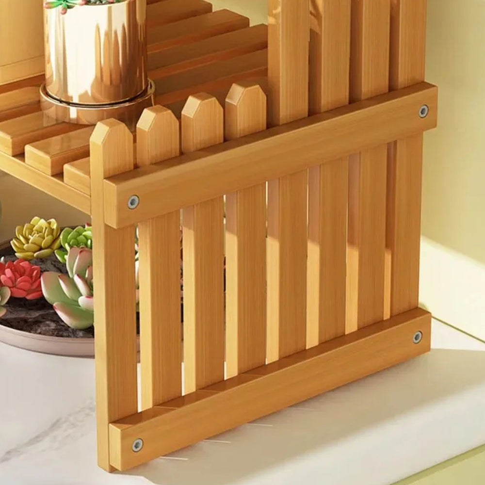 Plant-Inspired Multi-Level Storage Rack for Indoor or Balcony Areas