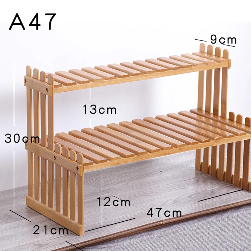 Plant-Inspired Multi-Level Storage Rack for Indoor or Balcony Areas