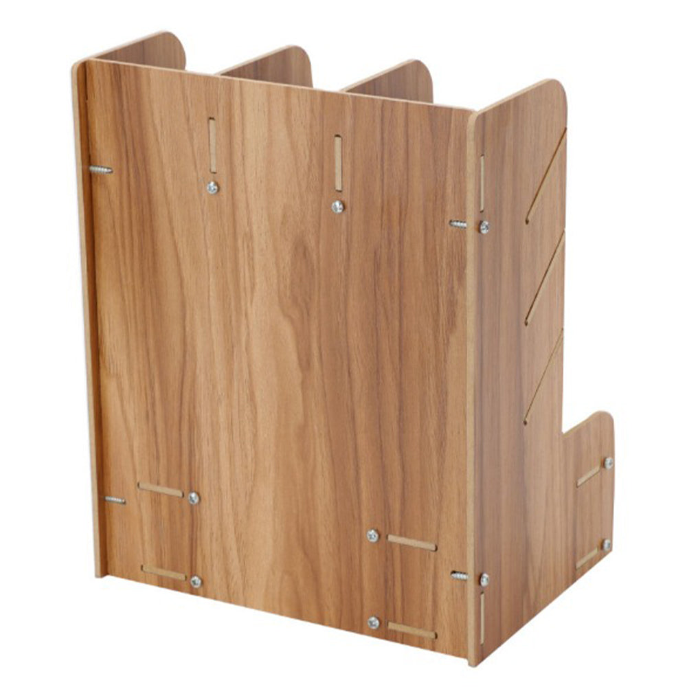 Wooden Desk Organizer Student Stationery Storage Box