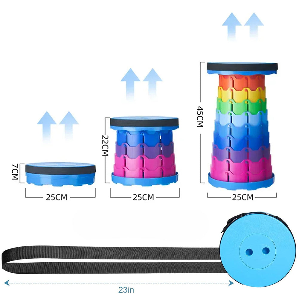 Portable Folding Telescopic Stool for Camping Fishing and Hiking