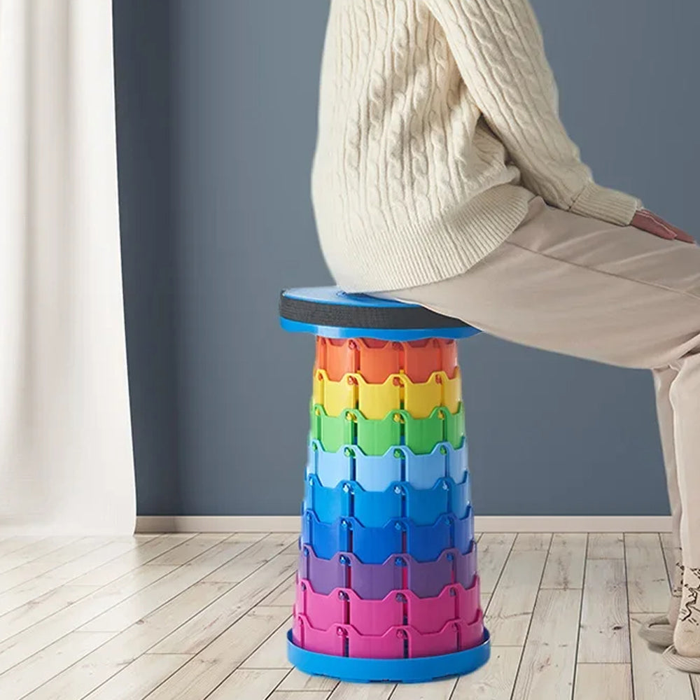 Portable Folding Telescopic Stool for Camping Fishing and Hiking