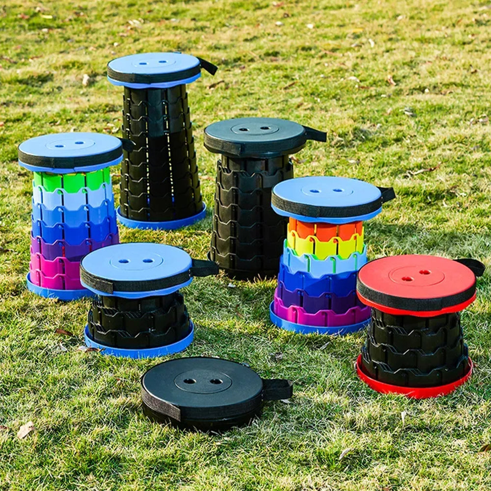 Portable Folding Telescopic Stool for Camping Fishing and Hiking