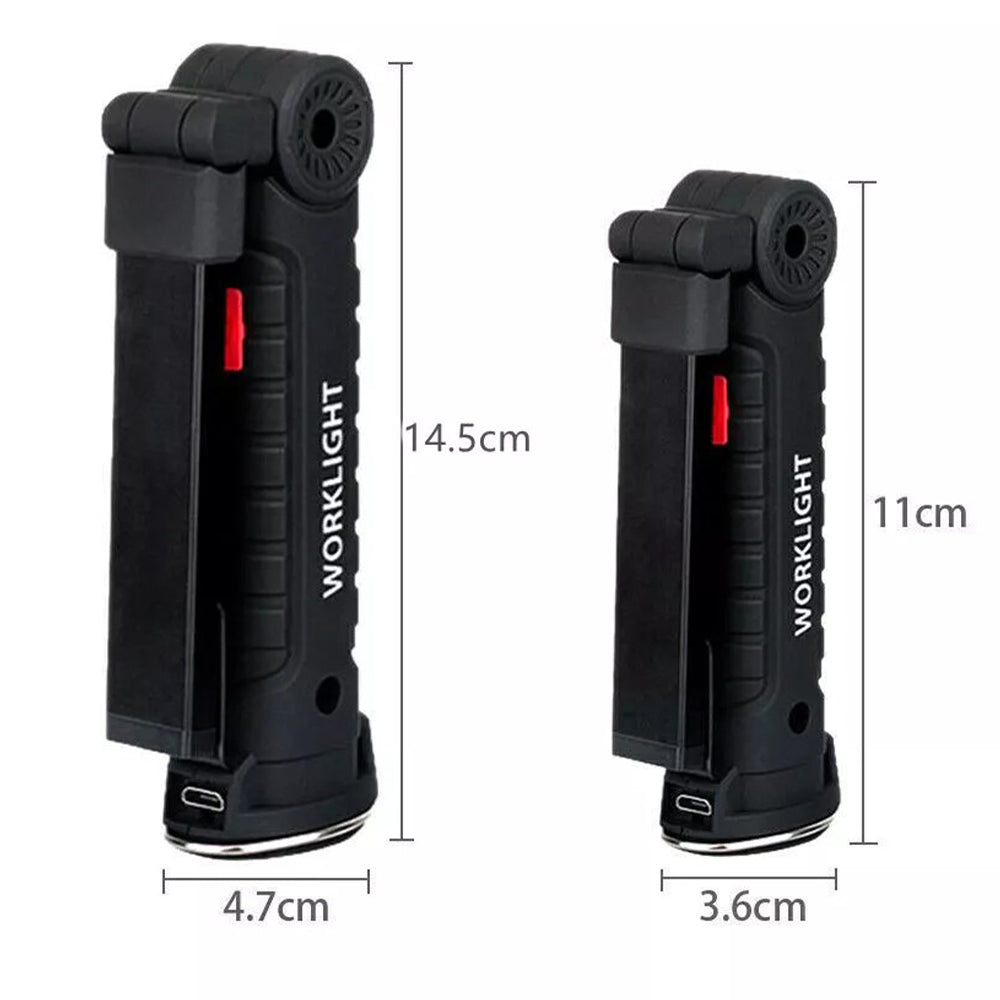 Hangable Versatile Rechargeable COB LED Work Light with Magnetic Base