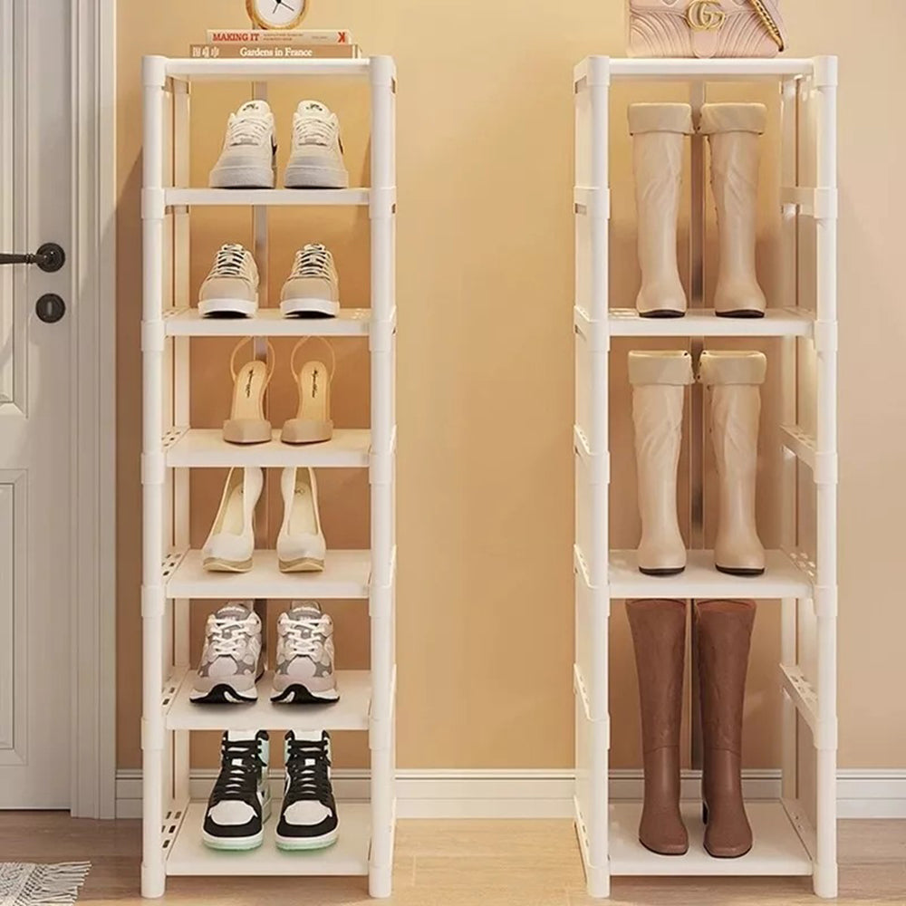 Adjustable Stackable Shoe Organizer Rack for Wall Corner
