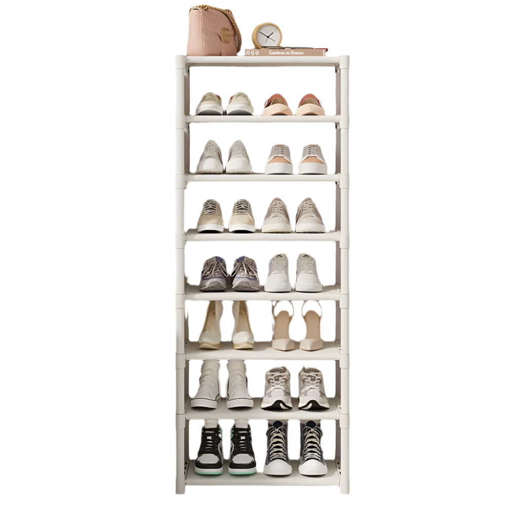Adjustable Stackable Shoe Organizer Rack for Wall Corner