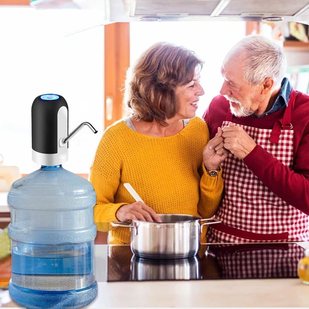 Electric Water Dispenser Pump for 5 Gallon Bottles - USB Rechargeable