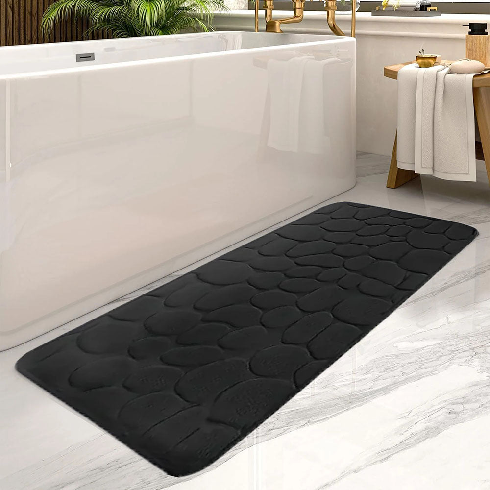 Ultra Absorbent Long Bathroom Floor Mat Anti-Slip Bathtub Rug for Home Decoration