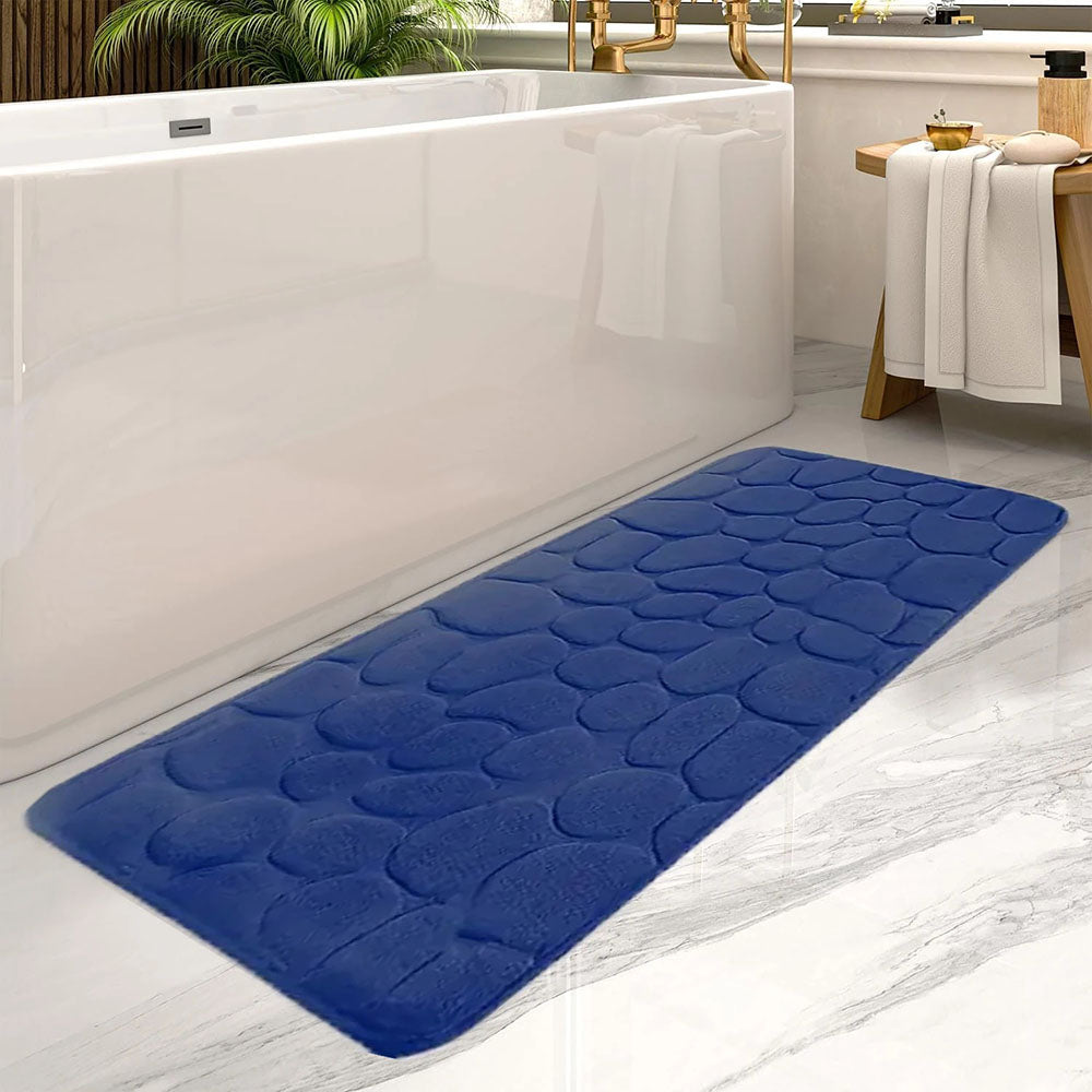 Ultra Absorbent Long Bathroom Floor Mat Anti-Slip Bathtub Rug for Home Decoration