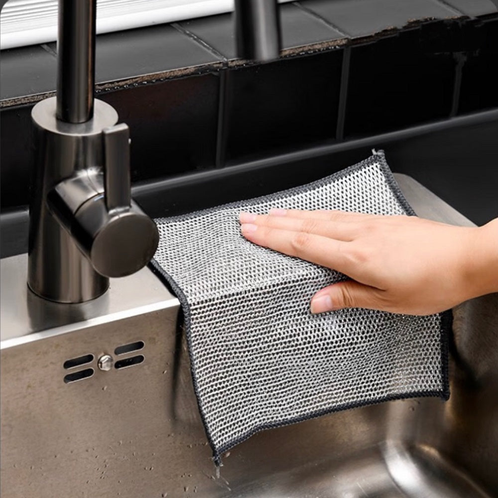 Double-layer Steel Wire Cloth Cleaning Cloths