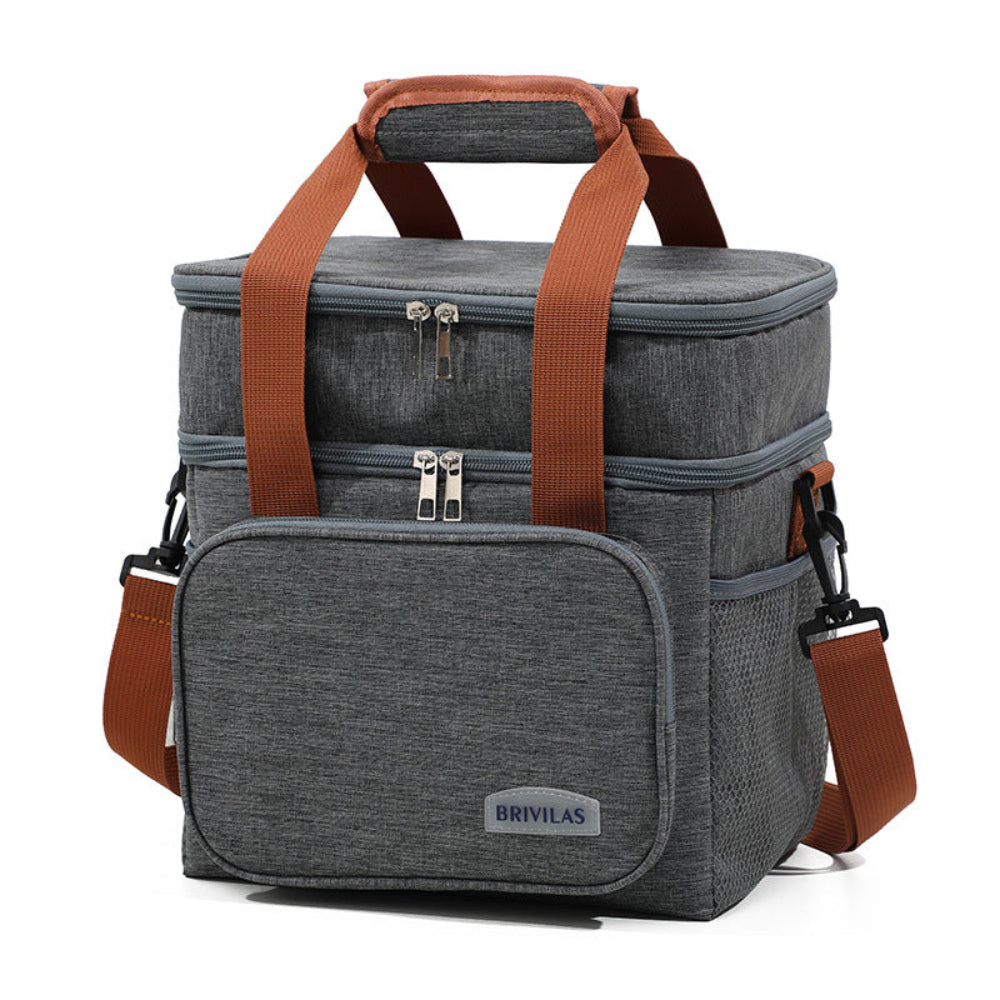 Large Capacity Double Layer Crosbody Lunch Bags