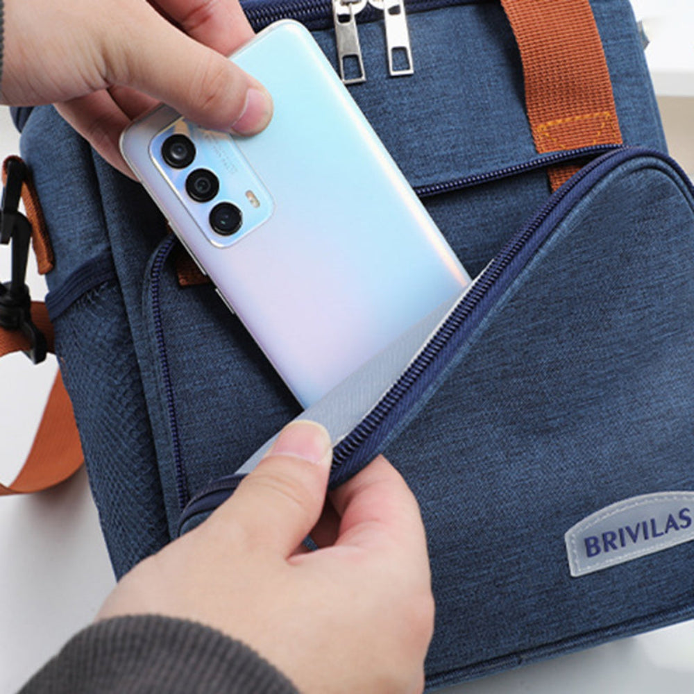 Large Capacity Double Layer Crosbody Lunch Bags