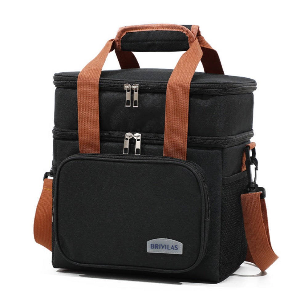 Large Capacity Double Layer Crosbody Lunch Bags